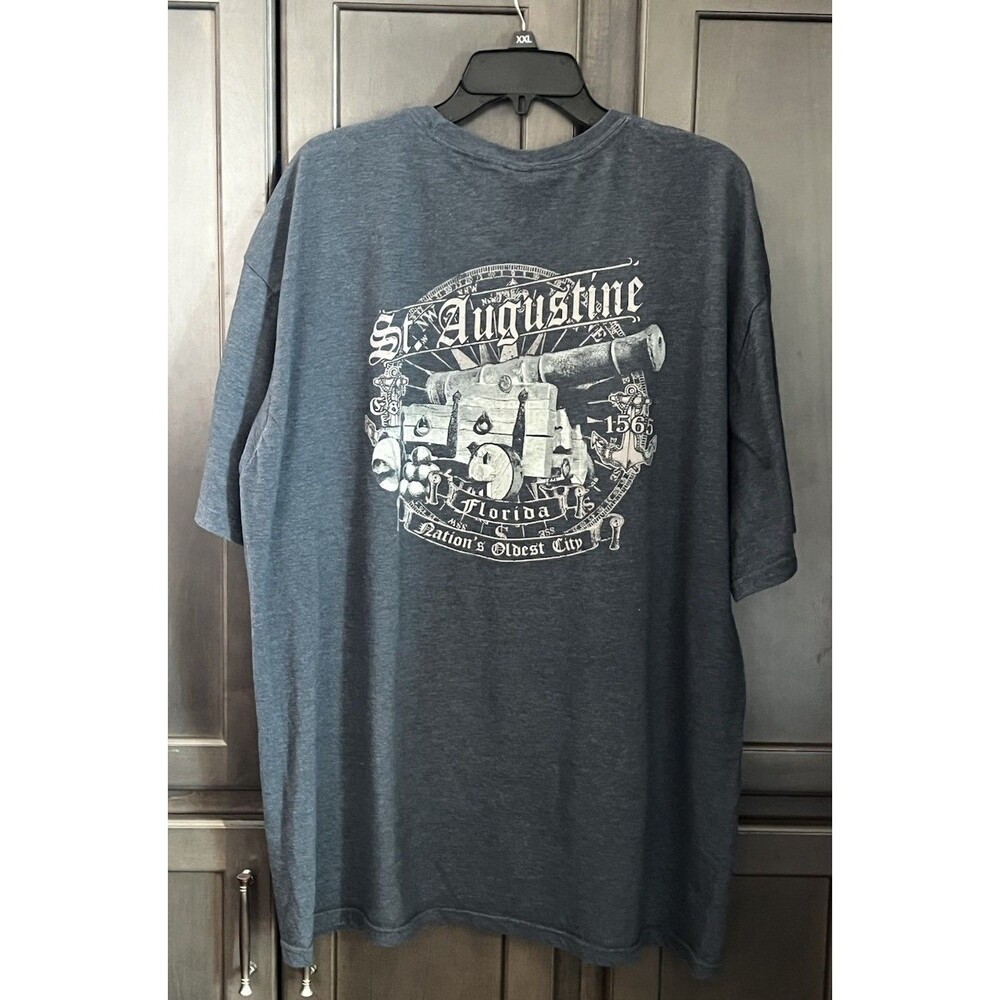 The Duck Company Men’s Souvenir St. Augustine, FL Blue XXL T-shirt Compass
